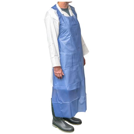 Ambishield 6 mil Vinyl Apron Blue (72pc/case) Lot